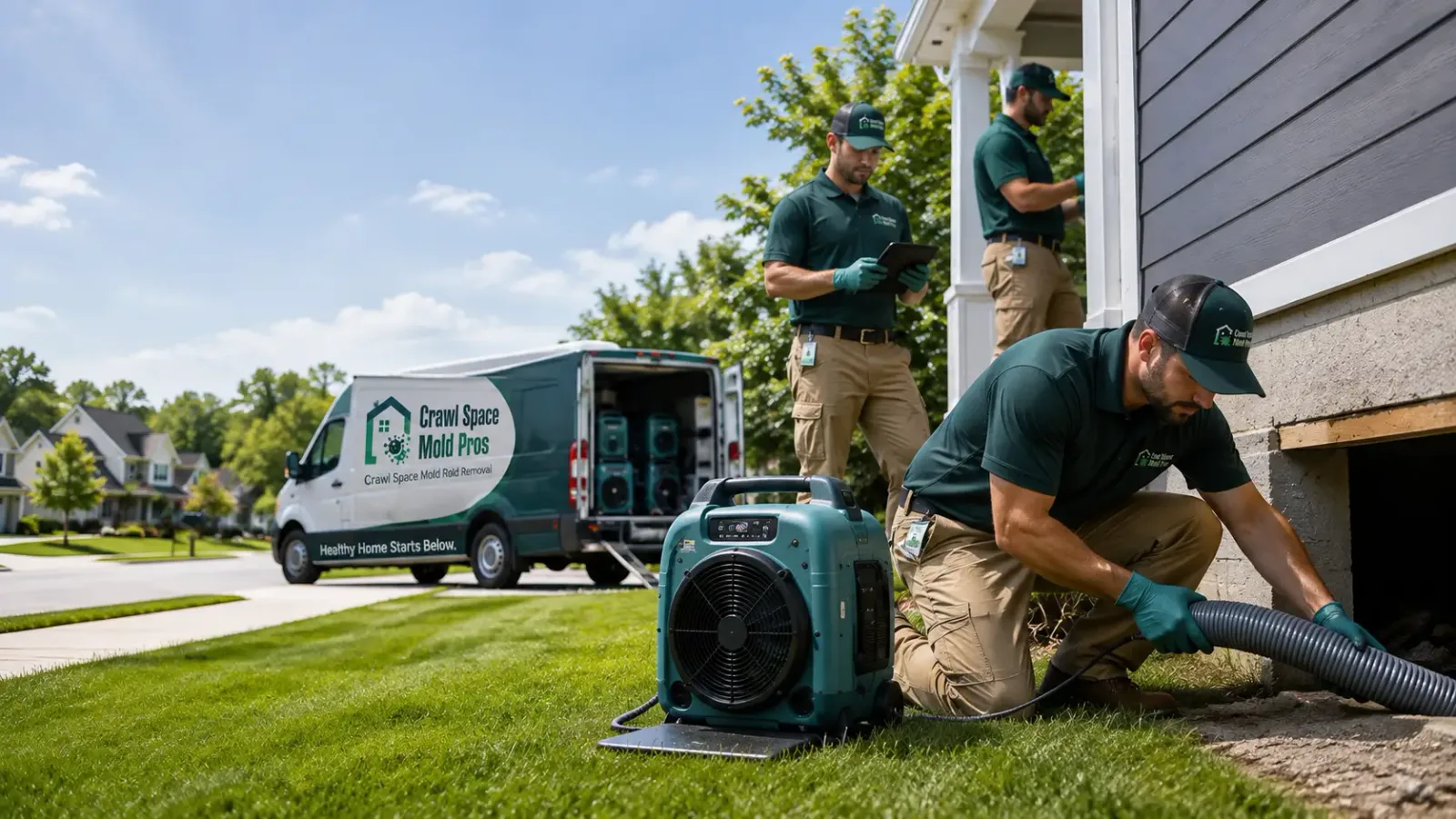 Crawl Space Mold Removal in Caroline, WI